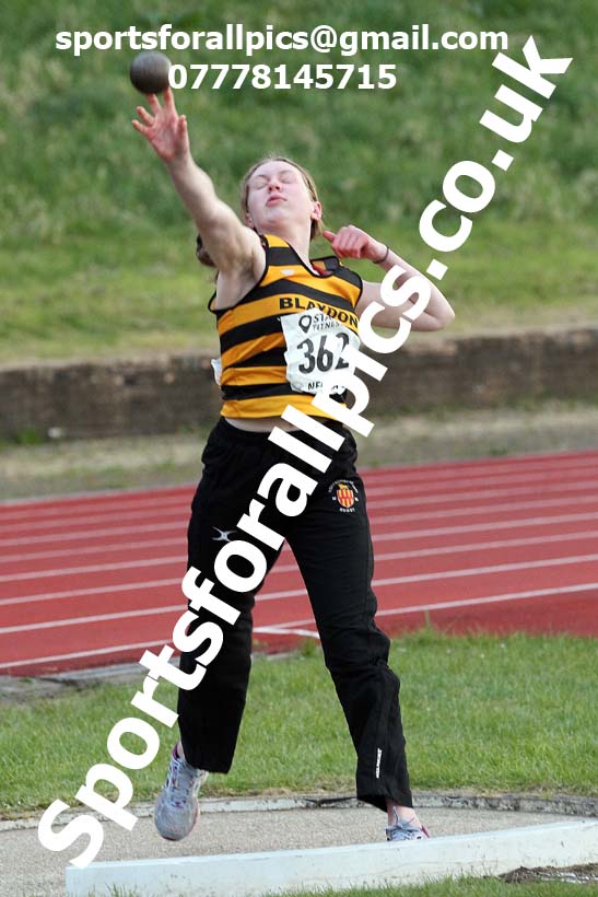 Shot putt, North East Grand Prix No. 1, Monkton on Wednesday, April 28th, 2021. Photo: David T. Hewitson/Sports for All Pics